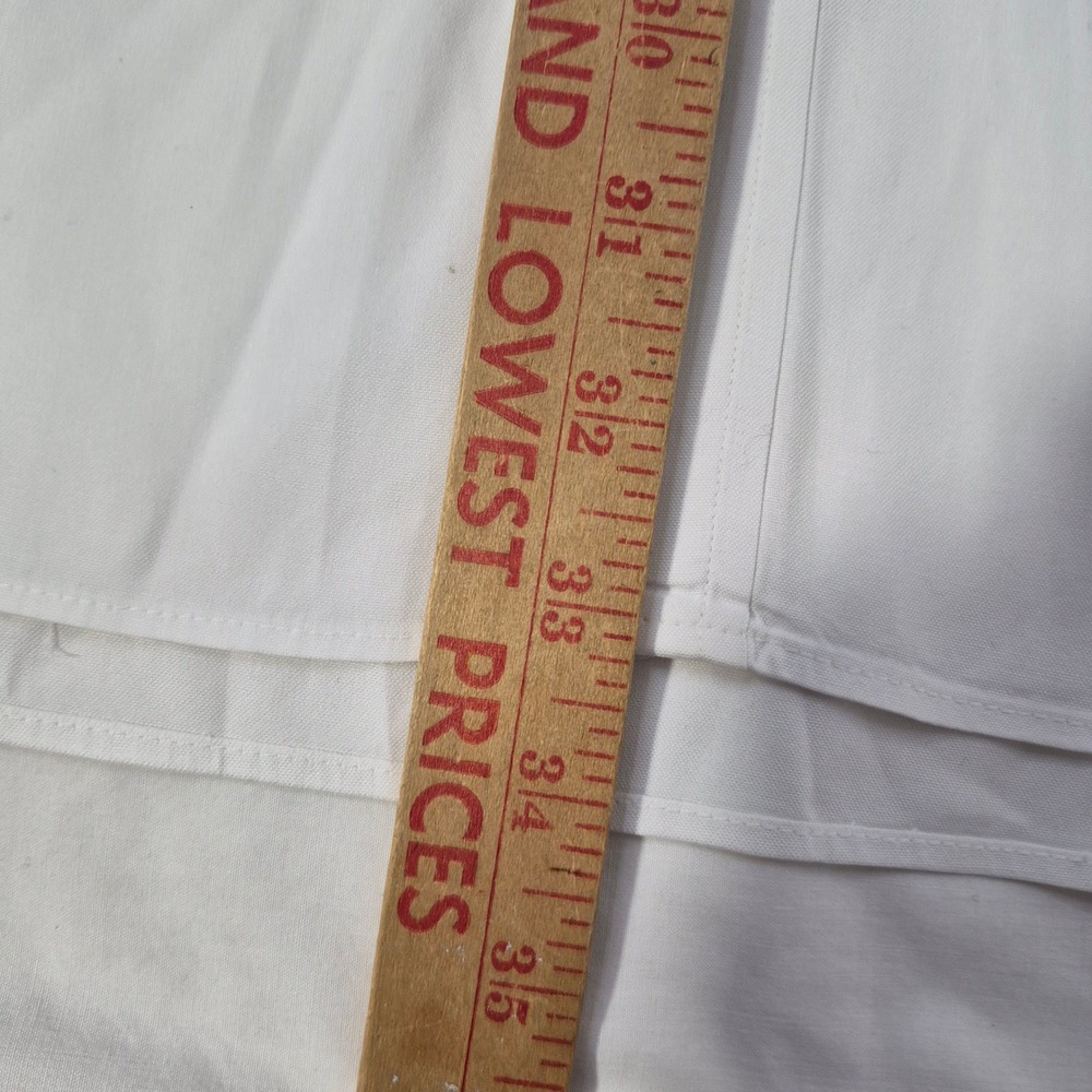 Gitman Bros Dress Shirt Mens 16-34 White Cotton Pinpoint Oxford TTX USA Parisian - Picture 7 of 9
